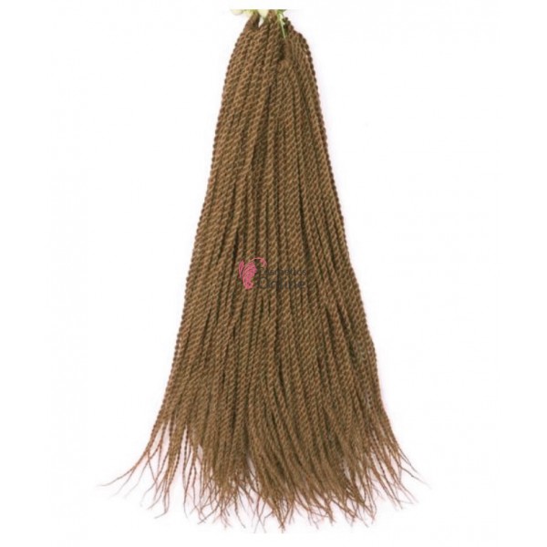 Codite de par Afro Thin Senegalese Crochet Twist Braids de 60 cm Saten Deschis TSA6